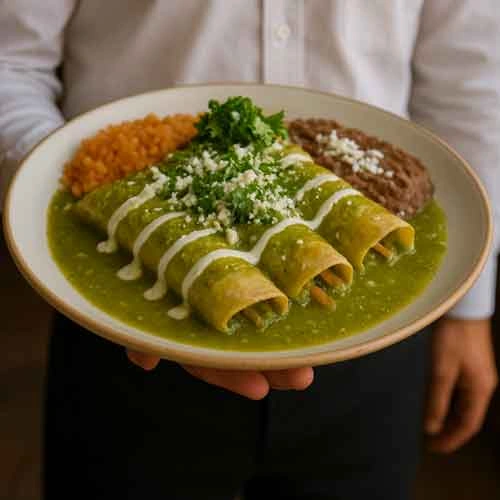 Authentic Enchiladas Verdes