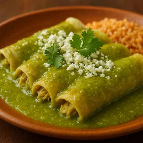 Authentic Enchiladas Verdes