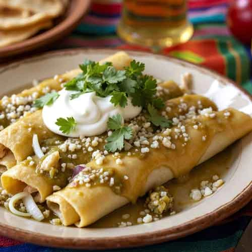 Enjoy Enchiladas Verdes in Monroe, NJ